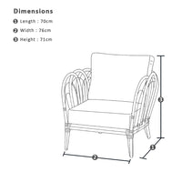 Bangalow 2+1+1 Outdoor Lounge Setting with Coffee Table