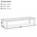 Barbados Outdoor Teak 3m Rectangle Table
