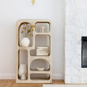 Beaumont Indoor Mango Wood Bookshelf Shelving Unit