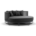 Cannes Large 2m Outdoor Round Aluminium and Rope Daybed