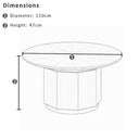 Berowra Indoor Timber Round Coffee Table