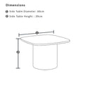 Capella Outdoor Aluminium Lounge Patio Balcony Set with Side Table
