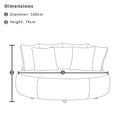 Catalina Outdoor Aluminium Round Daybed Lounge