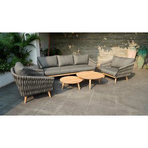 Palm Beach 3+1+1 Outdoor Rope Lounge with Coffee Table Set