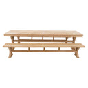 Darlington Outdoor 2.5m Teak Timber Dining Set with Benches