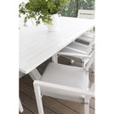 Tahitian 2.1m Aluminium Dining Table with 8x Santorini Chairs