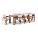 Entertainer 2.45m Outdoor Aluminium Dining Table With 8 Marlo Chairs