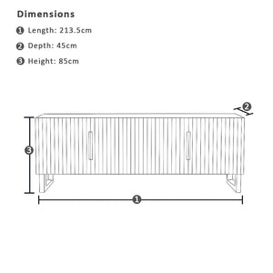 Esperance Indoor Timber Buffet Sideboard