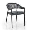 Southport Outdoor 2.17m Aluminium and Ceramic Table with 8 Finley Rope Chair