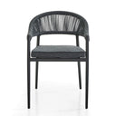 Southport Outdoor 2.17m Aluminium and Ceramic Table with 8 Finley Rope Chair