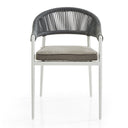 Finley Outdoor Aluminium and Rope Stackable Dining Chair