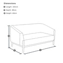 Fraser Indoor 3+2 Seater Plush Fabric Sofa Lounge Setting