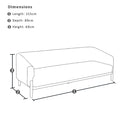 Fraser Indoor 3+2 Seater Plush Fabric Sofa Lounge Setting