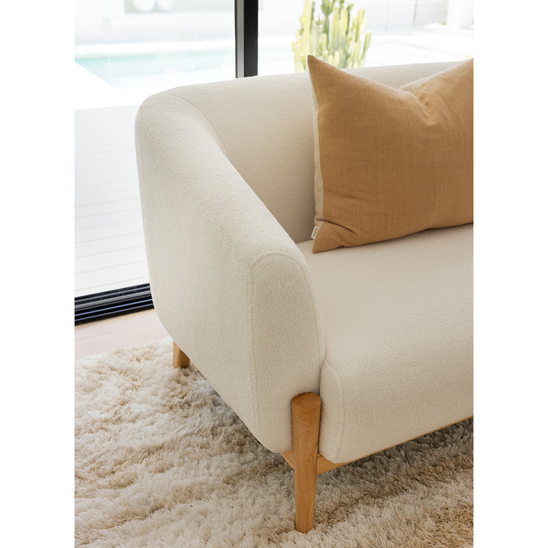 Fraser Indoor 2 seater Plush Fabric Sofa Lounge