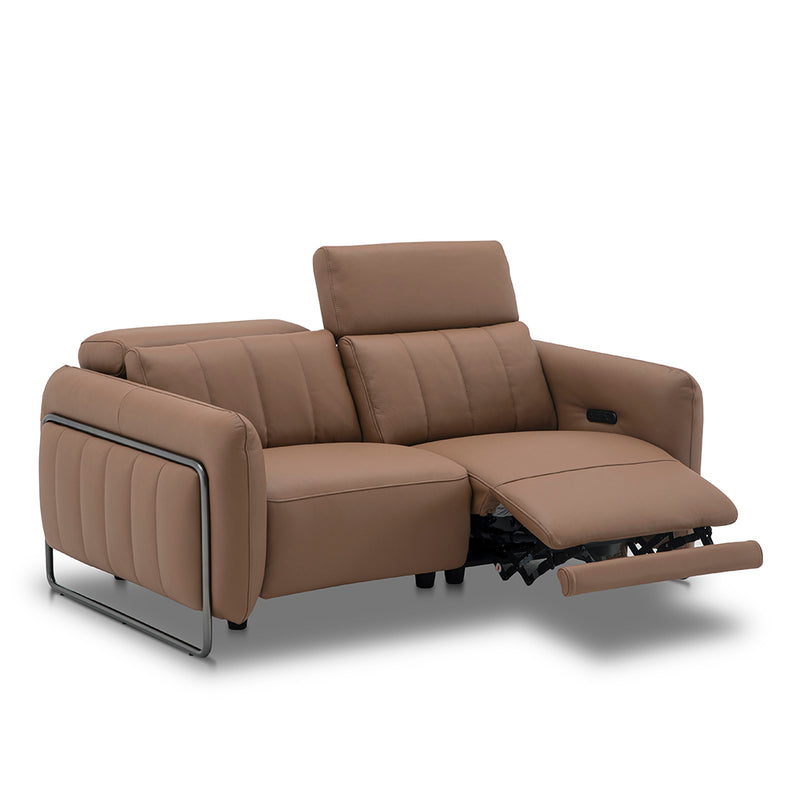 Fremantle Indoor 2 seater Leather Recliner Sofa Lounge