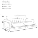 Fremantle Indoor 3 seater Leather Recliner Sofa Lounge