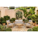 Hartley Outdoor 2+1+1 Timber Lounge Set with Coffee Table