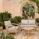 Hartley Outdoor 2+1+1 Timber Lounge Set with Coffee Table