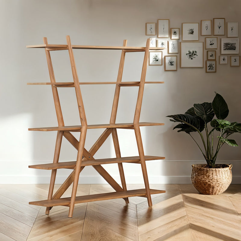 Hayman Indoor Timber Bookshelf Shelving Unit