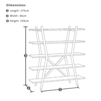 Hayman Indoor Timber Bookshelf Shelving Unit