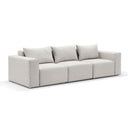 Henley Outdoor Fabric and Aluminium Modular Chaise Lounge