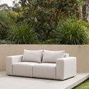 Henley Outdoor 2 Seater Fabric and Aluminium Lounge