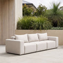 Henley Outdoor 3 Seater Fabric and Aluminium Lounge