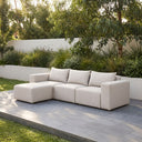 Henley Outdoor Fabric and Aluminium Modular Chaise Lounge