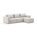 Henley Outdoor Fabric and Aluminium Modular Chaise Lounge
