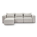 Henley Outdoor Fabric and Aluminium Modular Chaise Lounge