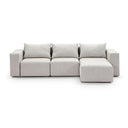 Henley Outdoor Fabric and Aluminium Modular Chaise Lounge