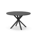 Houston Outdoor 1.2m Round Aluminium Dining Setting with 4 Santorini Chairs
