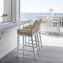 Hugo Outdoor Aluminium and Rope Bar Stool