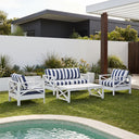 Kansas 2+1+1 seater Outdoor Aluminium Lounge Set with Coffee Table