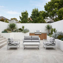 Kansas 2+1+1 seater Outdoor Aluminium Lounge Set with Coffee Table