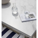 Kansas Outdoor Ceramic 2m White Aluminium Dining Table