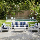 Kansas 3+1+1 seater Outdoor Aluminium Lounge Set with Coffee Table