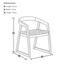 Kingscliff Indoor Timber Dining Arm Chair