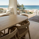 Kingscliff 8 Seater Rectangle Indoor Timber Dining Table And Chairs Setting