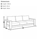 Mackay Outdoor Aluminium 3+1+1 Lounge Set with Coffee table