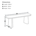 Moreton Indoor 1.6m Concrete Bench Seat