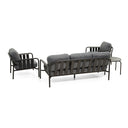 Mornington Outdoor 3+1+1 Lounge Setting with Coffee Table and Side Table