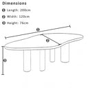 Nambucca Indoor 2m Dining Table
