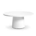 Narrabeen Outdoor 1.6m Round Ceramic Dining Table with 8 Hugo Rope Chairs