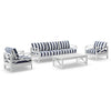 Kansas 3+1+1 seater Outdoor Aluminium Lounge Set with Coffee Table