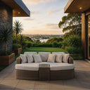 Noosa - In Half Round Wicker - 4 Pc Day Bed