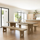 Norah Indoor 2.7m Timber Dining Setting with Benches