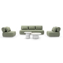 Norfolk 3+1+1 Outdoor Aluminium Lounge with Coffee Table Set