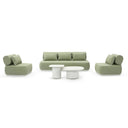 Norfolk 3+1+1 Outdoor Aluminium Lounge with Coffee Table Set