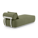 Norfolk Outdoor Aluminium Single Sun Lounge Set with Side Table